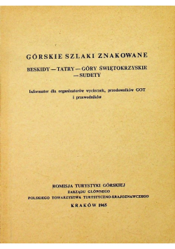 Górskie szlaki znakowane