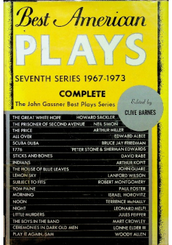 Best American plays seventh series 1967 - 1973
