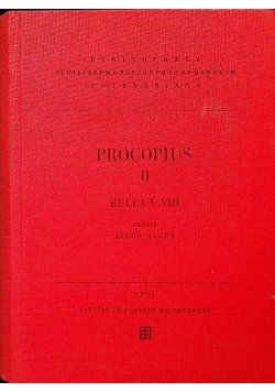 Procopius II Bella V - VIII