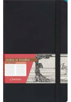 Notes A6 Kratka Secesja Czarny ANTRA