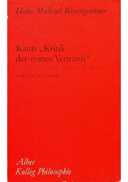 Kants kritik der reinen vernunft
