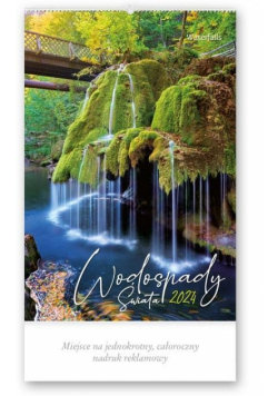 Kalendarz 2024 Reklamowy Wodospady świata