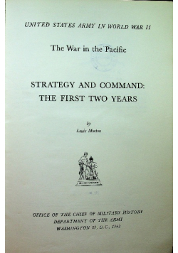 Strategy command first two years