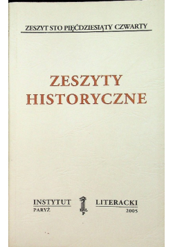 Zeszyty historyczne Zeszyt 154