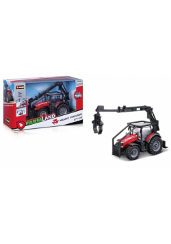 Massey Ferguson 8740S z ładowarką kłód BBURAGO
