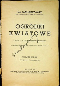 Ogródki kwiatowe ok 1934 r