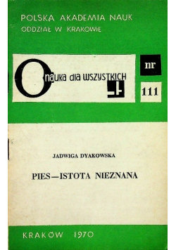 Pies istota nieznana