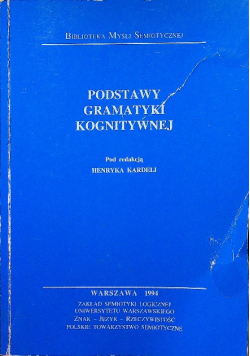 Podstawy gramatyki kognitywnej