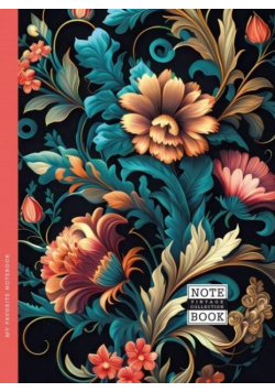 Notatnik ozdobny 143x200/64K kratka TW Flora FRESH