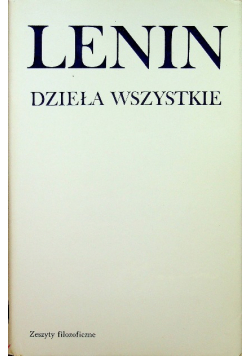 Lenin Dzieła Wszystkie Tom 29
