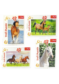 Puzzle 54 mini Świat koni mix