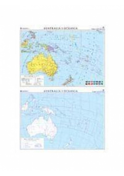 Mapa - Australia i Oceania.Polityczna NE