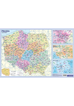 Podkładka edukacyjna - mapa pocztowa Polski