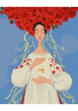 Malowanie po numerach - Ukraina ochrania 40x50cm