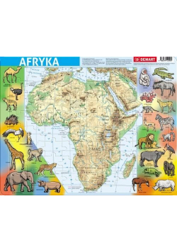 Puzzle ramkowe - Afryka fizyczna