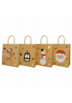Torba prezentowa 32x42cm Kraft mix