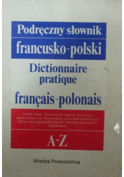 Kupisz Kazimierz - Podręczny słownik francusko-polski, Nowa