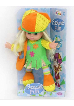 Lalka szmaciana 35 cm z dźwiękami na baterie