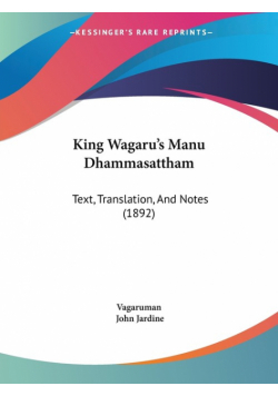 King Wagaru's Manu Dhammasattham