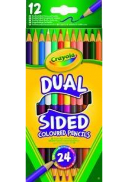 Kredki ołówkowe dwustronne 24 kolory CRAYOLA