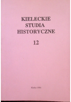 Kieleckie studia historyczne tom 12
