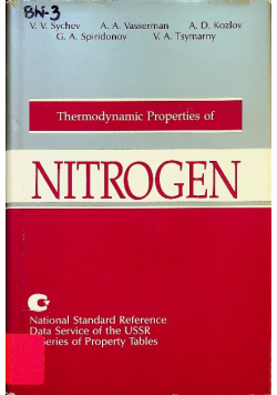 Thermodynamic properties of nitrogen sychev