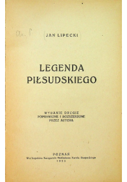 Legenda Piłsudskiego 1923 r.