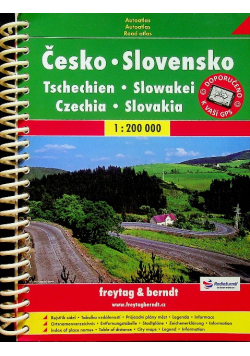 Czechy i Słowacja atlas samochodowy
