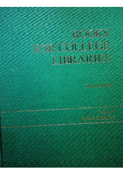 Books for College Libraries tom 4