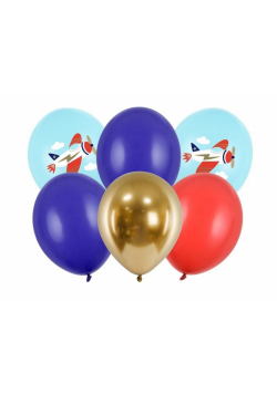 Balony Samoloty 30cm 6szt