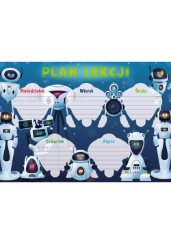 Plan lekcji - Roboty (5szt)