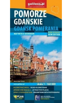 Mapa z przewodnikiem -Pomorze Gdańskie w.angielska