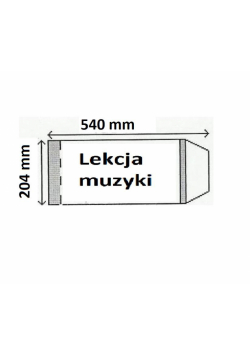 Okładka na podręcznik Lekcja muzyki (25szt) NARNIA