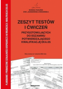 Zeszyt testów i ćwiczeń przyg. do egz. KW EKA.05