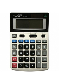 Kalkulator Taxo 12- pozycyjny TG-3342 srebrny