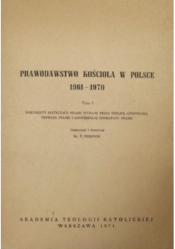 Prawodawstwo Kościoła w Polsce 1961 - 1970