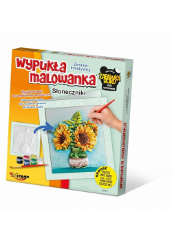 Wypukła Malowanka Kwiaty - Słoneczniki
