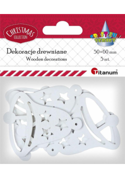 Drewniane dzwonki ażurowe 5szt