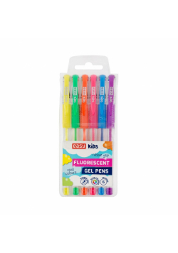 Długopis żelowy Fluo 6 kolorów EASY