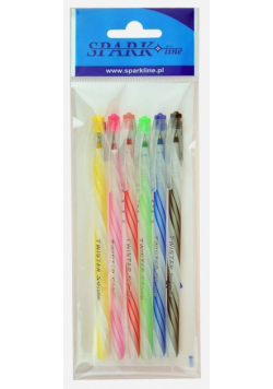 Długopis Twister 0,6mm niebieski 6szt SPARK LINE