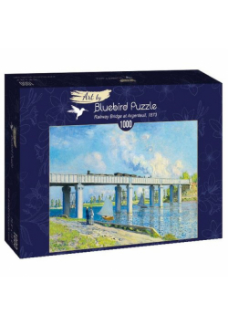 Puzzle Widok na most  kolejowy w Argentuil, Claude Monet 1000