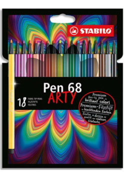 Flamastry Pen 68 Arty 18 kolorów STABILO