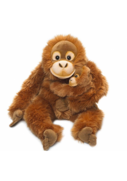Orangutan mama z dzieckiem 30cm WWF