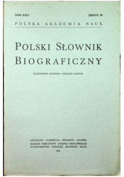 Polski Słownik Biograficzny Tom XXI Zeszyt 90