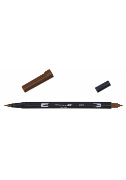 Flamaster dwustronny akwarelowy brown (6szt)