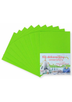 Filc A4 samoprzylepny zielony 20x30cm 10szt