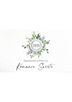 Zaproszenie Komunia (10 szt)
