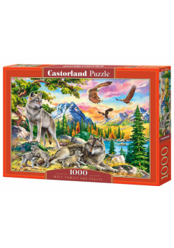 Puzzle 1000 Wolf Family and Eagles