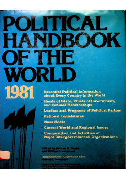 Political handbook of the World 1981