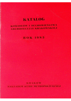 Katalog kościołów i duchowieństwa archidiecezji Krakowskiej
